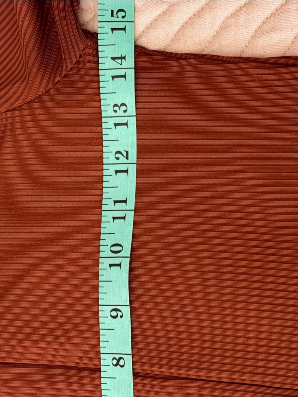 Abercrombie & Fitch Ribbed Zip Mock Neck Long Sleeve Bodysuit Brown M - Picture 9 of 11